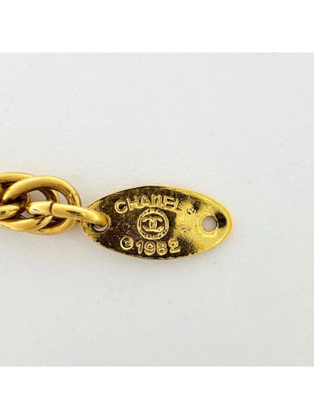 Chanel CC Logo Bracelet Gold Plated